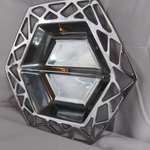 Wilton Armetale  12" Symphony Hexagonal Server New - Picture 4 of 11